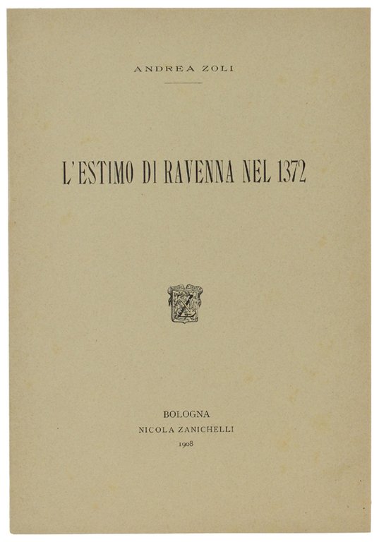 L'ESTIMO DI RAVENNA NEL 1372. | Immagine Gallery 2
