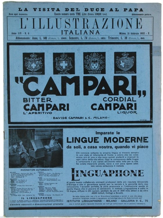 L'ILLUSTRAZIONE ITALIANA - 1932- N. 8