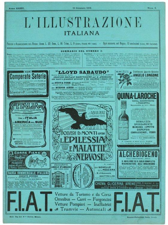 L'ILLUSTRAZIONE ITALIANA. 1908 n. 3.