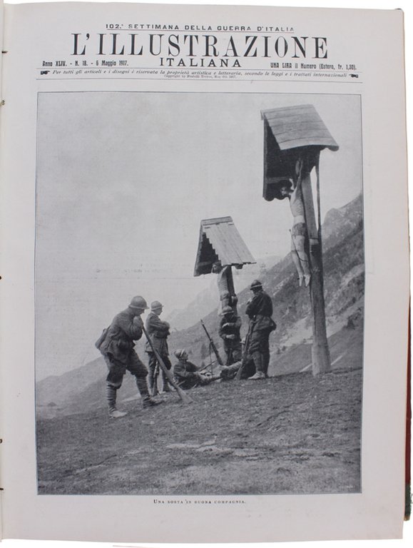 L'ILLUSTRAZIONE ITALIANA. Annata 1917 (50 numeri rilegati in 1 volume)