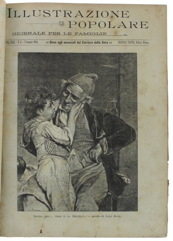L'ILLUSTRAZIONE POPOLARE. Annata 1894 completa in 47 numeri consecutivi.