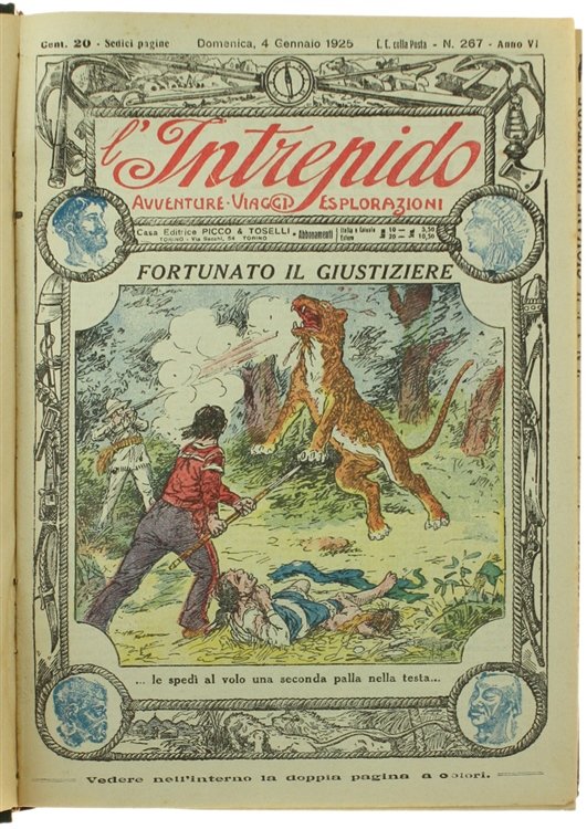L'INTREPIDO. Avventure - Viaggi - Esplorazioni. Annata completa 1925.