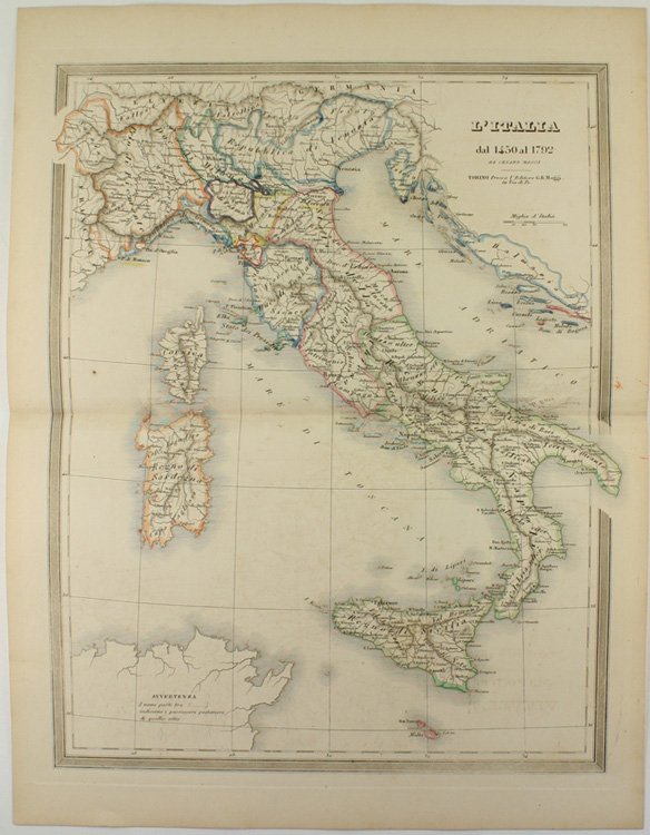 L'ITALIA DAL 1450 AL 1792.