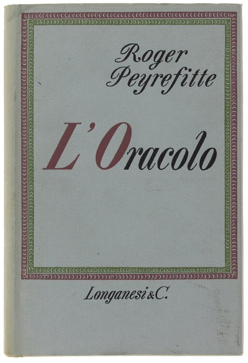 L'ORACOLO. Romanzo.