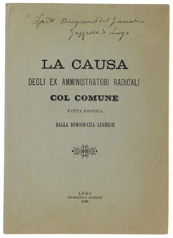 LA CAUSA DEGLI EX AMMNINISTRATORI RADICALI COL COMUNE FATTA PROPRIA … | Immagine Gallery 2