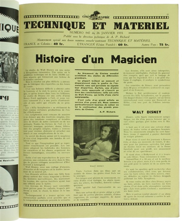 LA CINEMATOGRAPHIE FRANÇAISE - N° 847.