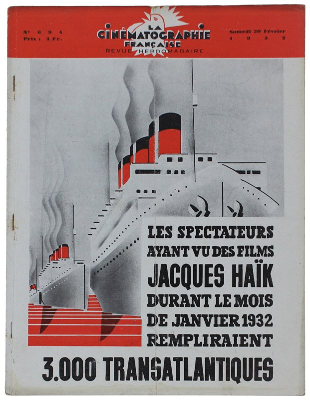 LA CINEMATOGRAPHIE FRANÇAISE N° 694 (complet)