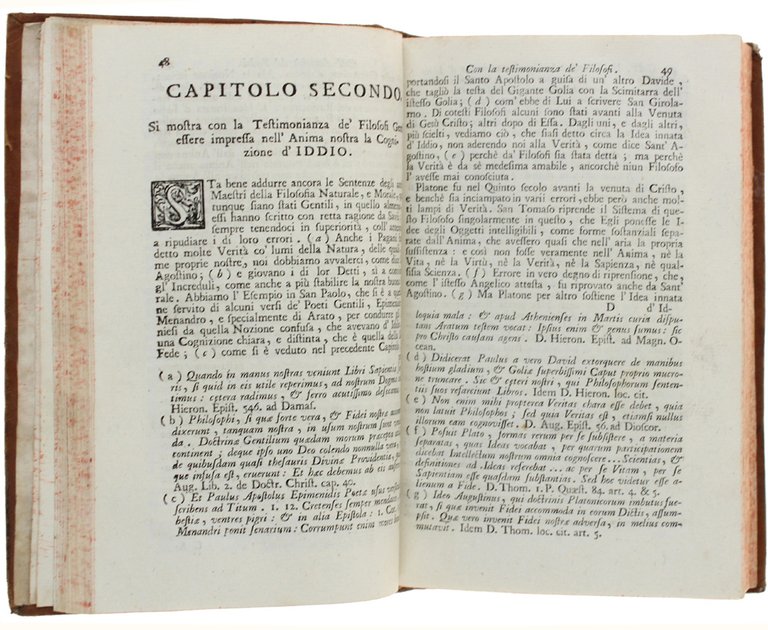 LA COGNIZIONE D'IDDIO impressa nella mente dell'uomo. Operetta di F. …