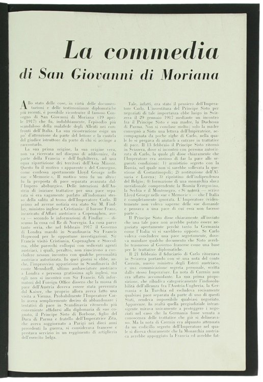 LA COMMEDIA DI SAN GIOVANNI DI MORIANA. Stralcio da La …