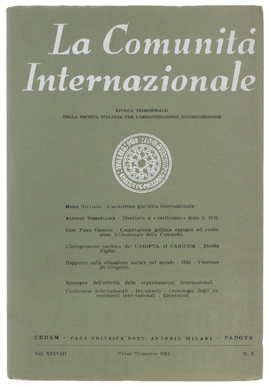LA COMUNITA' INTERNAZIONALE - 1983 N. 3