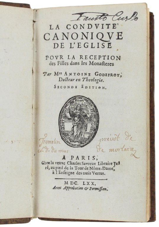 LA CONDUITE CANONIQUE DE L'EGLISE POUR LA RECEPTION DES FILLES …
