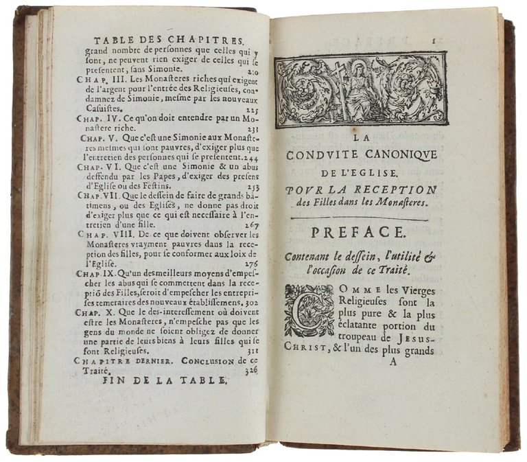 LA CONDUITE CANONIQUE DE L'EGLISE POUR LA RECEPTION DES FILLES …