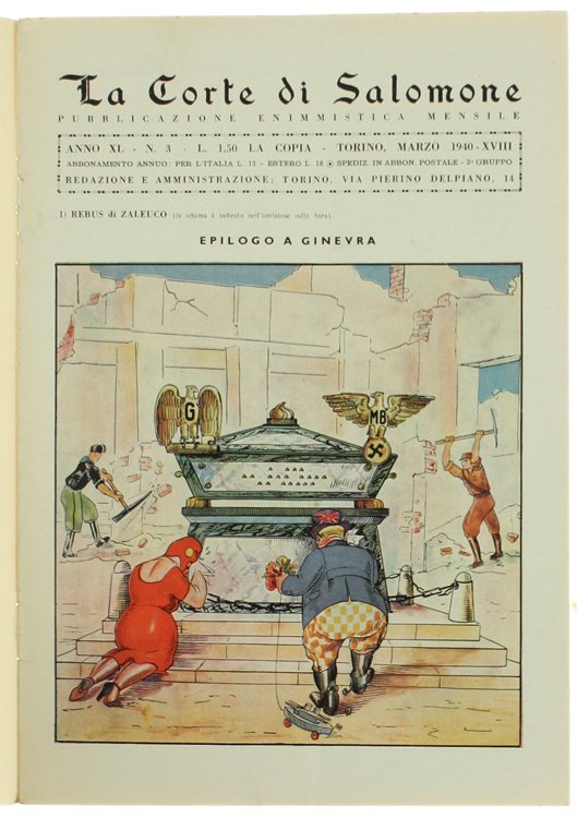 LA CORTE DI SALOMONE. Annata 1940 completa.