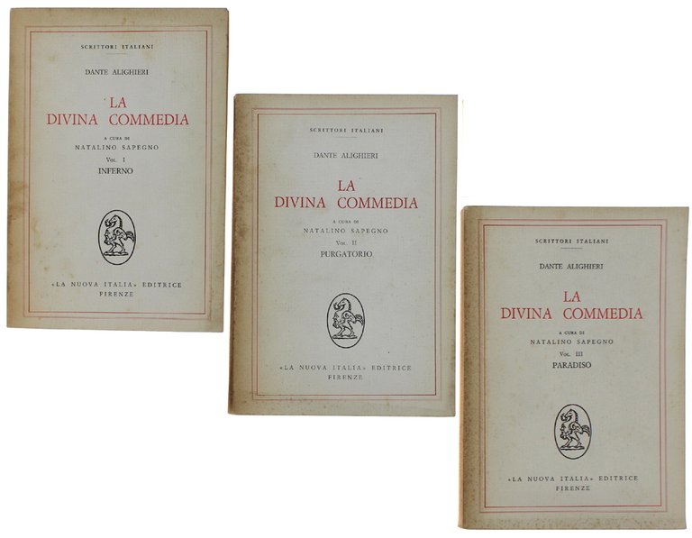 LA DIVINA COMMEDIA. A cura di Natalino Sapegno.