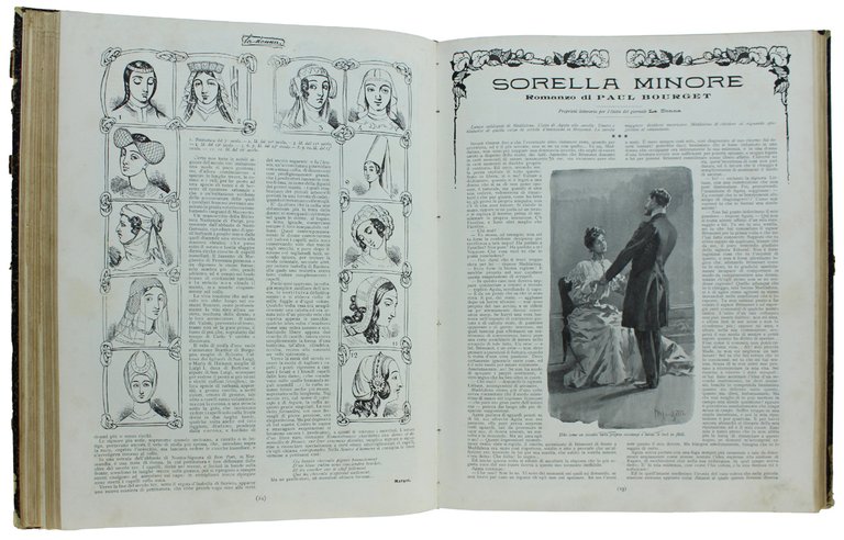 LA DONNA - Rivista Quindicinale Illustrata. Annata 1905 completa, rilegata