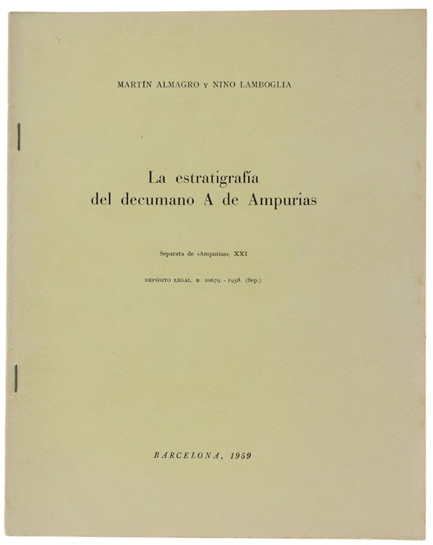 LA ESTRATIGRAFIA DEL DECUMANO A de AMPURIAS.