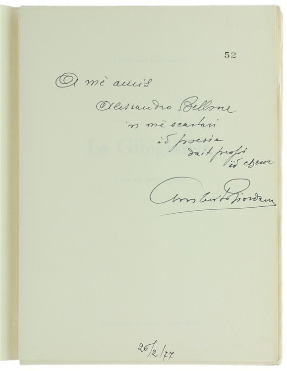 LA GIBIGIAN-A. Vers an piemontèis. Illustrassion êd Mario Caffaro-Röre.