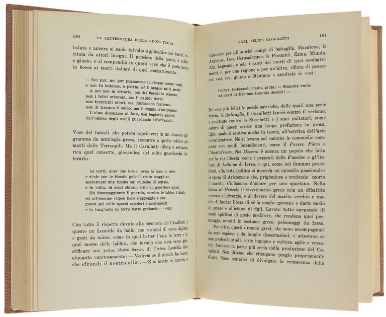 LA LETTERATURA DELLA NUOVA ITALIA. Saggi critici. [opera completa]