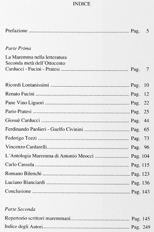 LA MAREMMA NELLA LETTERATURA ITALIANA ('800-'900) [Volume come nuovo]