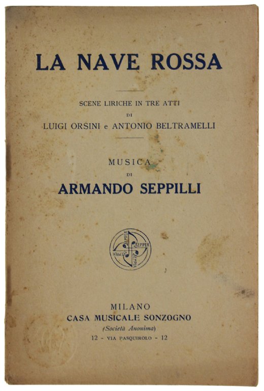 LA NAVE ROSSA Scene liriche in tre atti. | Immagine Gallery 2