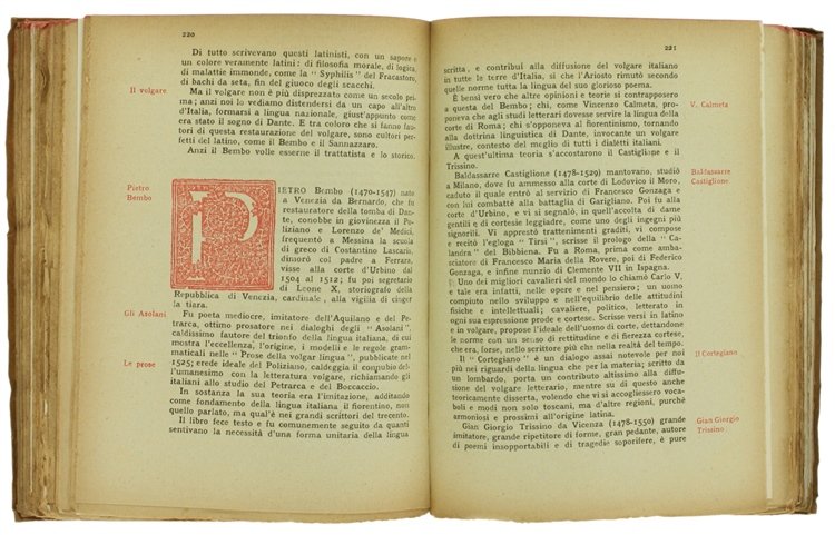 LA NOVELLA FRONDA. Manuale storico della letteratura e dell'arte italiana. …