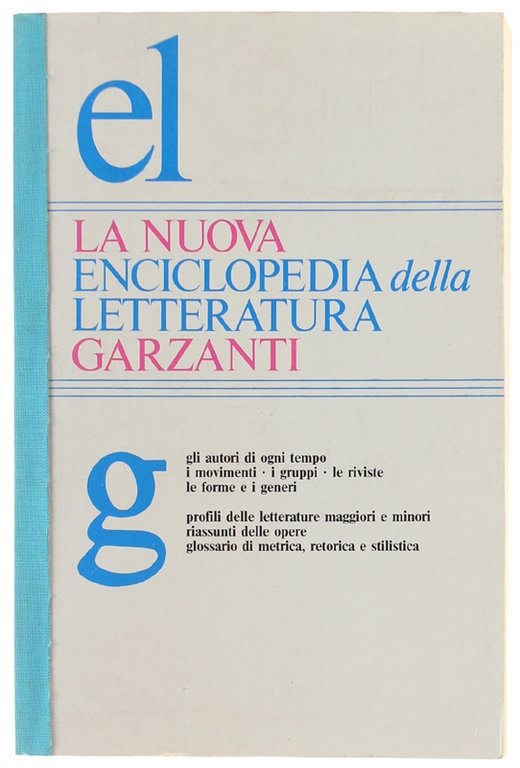 LA NUOVA ENCICLOPEDIA DELLA LETTERATURA GARZANTI