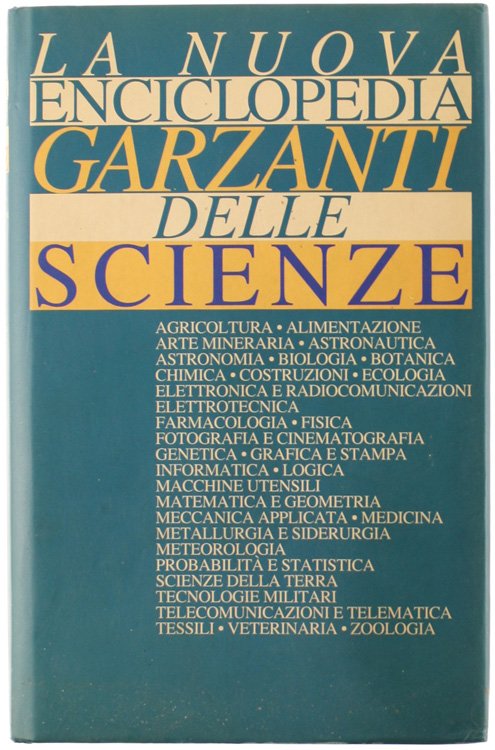 LA NUOVA ENCICLOPEDIA DELLE SCIENZE GARZANTI.
