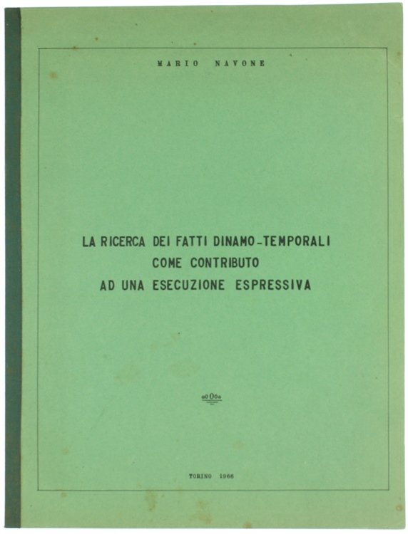 LA RICERCA DEI FATTI DINAMO-TEMPORALI COME CONTRIBUTO AD UNA ESECUZIONE …