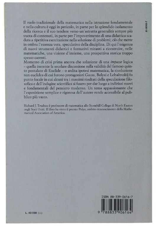 LA RIVOLUZIONE NON EUCLIDEA