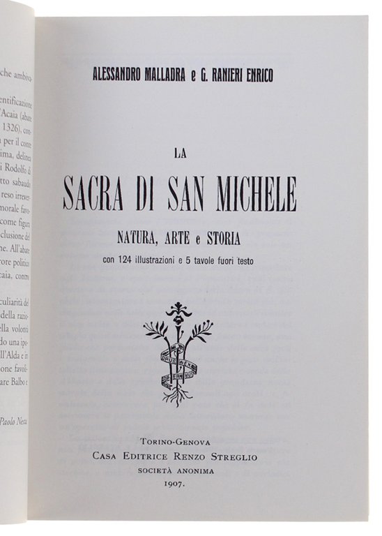 LA SACRA DI SAN MICHELE. Natura, arte e storia [Reprint]