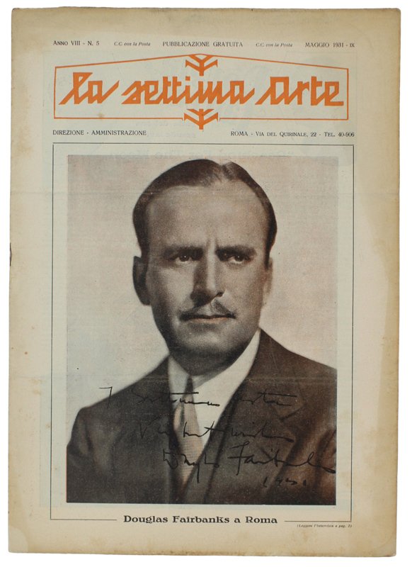 LA SETTIMA ARTE rivista Anno VIII - N. 5: magggio …