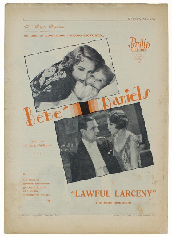 LA SETTIMA ARTE rivista Anno VIII - N. 5: magggio …