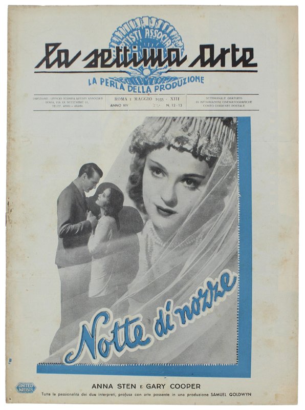 LA SETTIMA ARTE rivista Anno XIV - N. 12-13: 1 …
