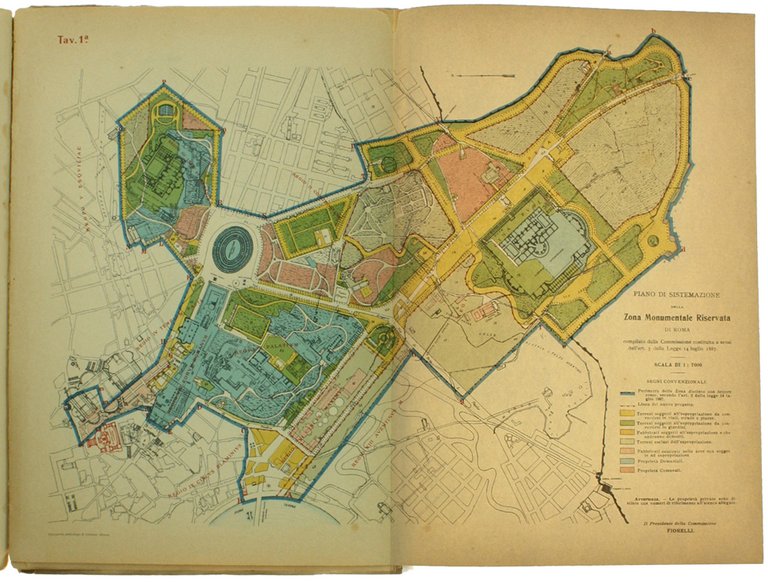 LA ZONA MONUMENTALE DI ROMA E L'OPERA DELLA COMMISSIONE REALE.