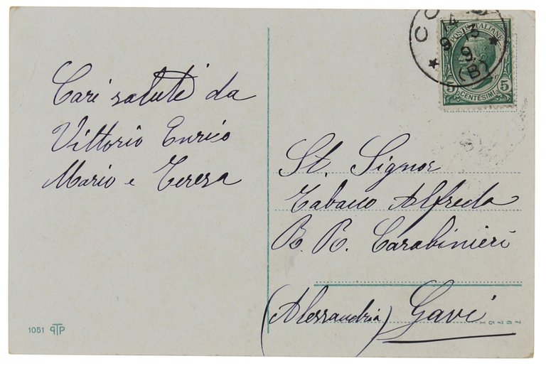 LAGO DI COMO. Veduta di Bellagio. Cartolina del 1913 (cm …