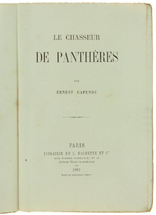 LE CHASSEUR DE PANTHERES.