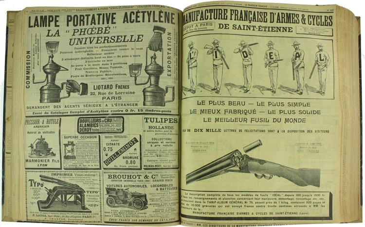 LE CHASSEUR FRANÇAIS. Années complètes 1905+1906.