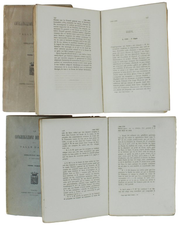 LE CONGREGAZIONI DEI TRE STATI DELLA VALLE D'AOSTA.