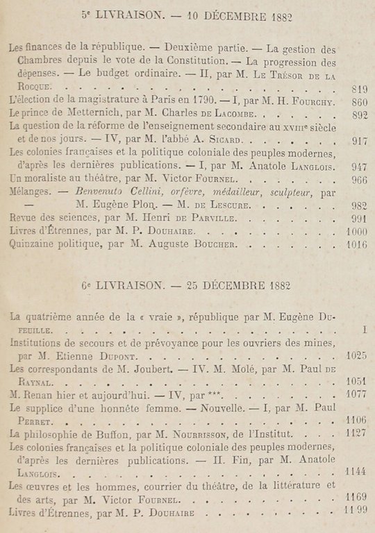 LE CORRESPONDANT. Recueil périodique. Religion, Philosophie, Politique, Sciences, Litterature, Beaux-Arts. …