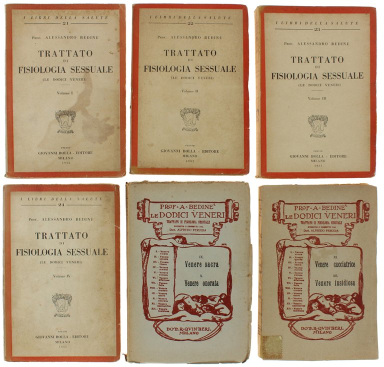LE DODICI VENERI. Trattato di fisiologia sessuale. [Opera completa]
