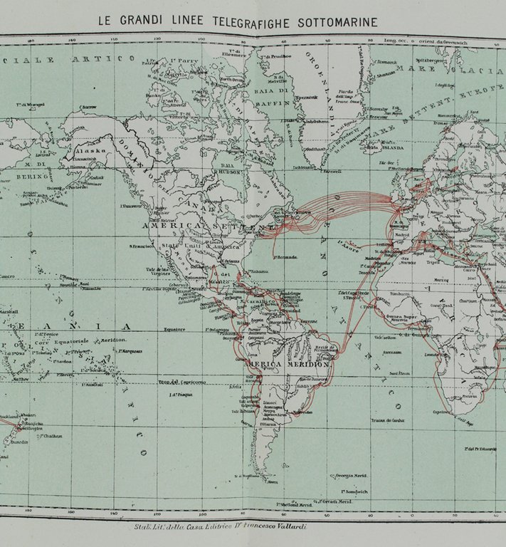 LE GRANDI LINEE TELEGRAFICHE SOTTOMARINE.