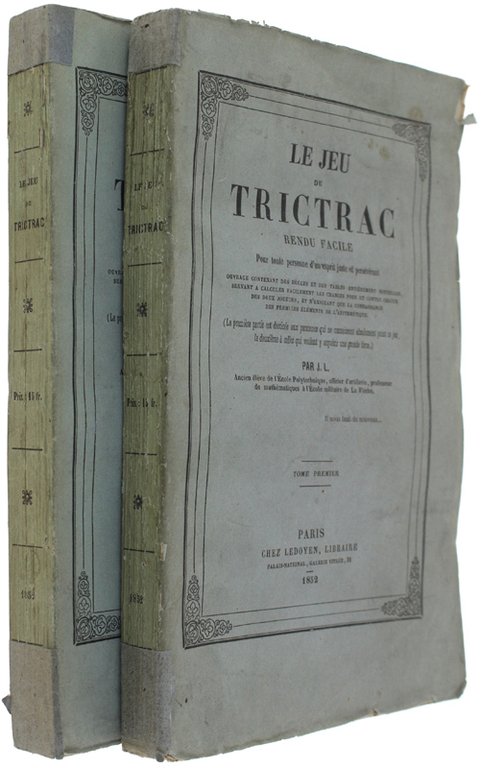 LE JEU DU TRICTRAC RENDU FACILE pour toute personne d'un …