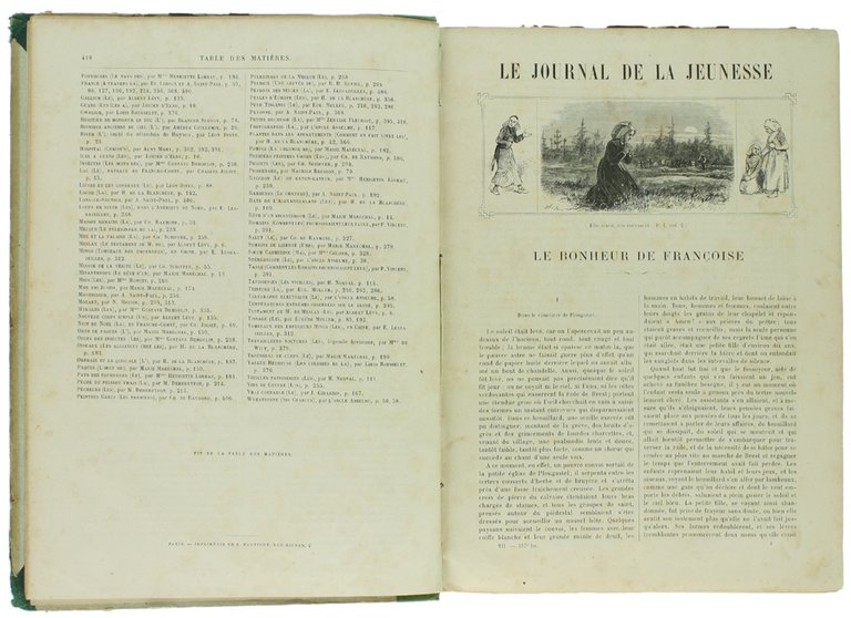 LE JOURNAL DE LA JEUNESSE. Premier et Deuxieme semestre 1876 …