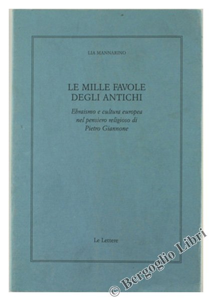 LE MILLE FAVOLE DEGLI ANTICHI. Ebraismo e cultura europea nel …
