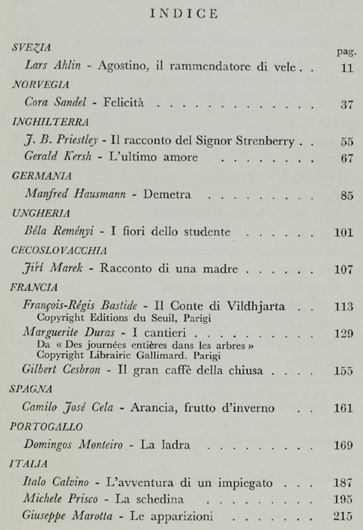 LE PIU' BELLE NOVELLE DI TUTTI I PAESI - 1957