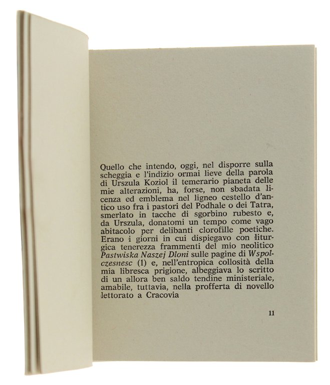 LE TRASMUTAZIONI DI URSZULA KOZIOL sette frammenti di traduzione, licenze, …