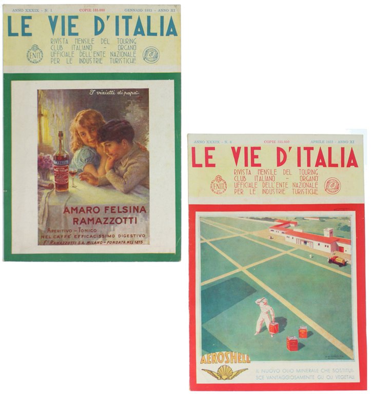 LE VIE D'ITALIA. Rivista mensile. Anni 1924 - 1950. [controllare …