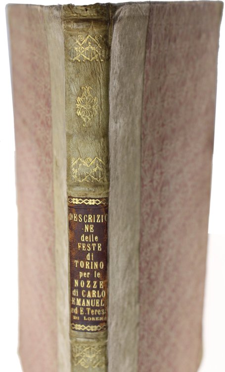 LEGATURA ANTICA ORIGINALE (1737) IN MEZZA PERGAMENA E ANGOLI, CON …