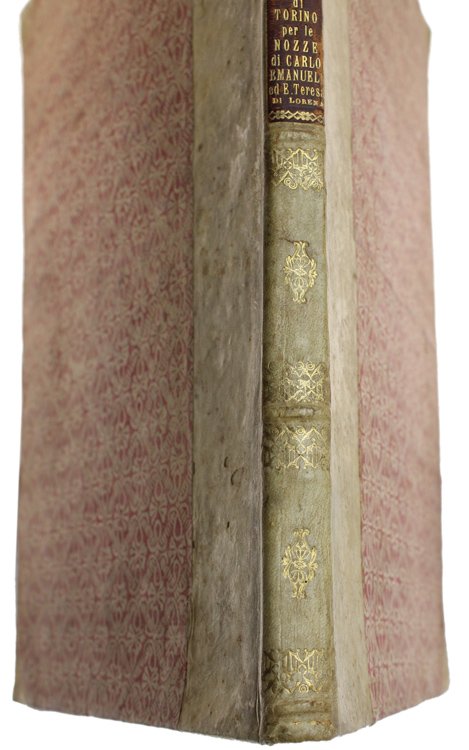 LEGATURA ANTICA ORIGINALE (1737) IN MEZZA PERGAMENA E ANGOLI, CON …