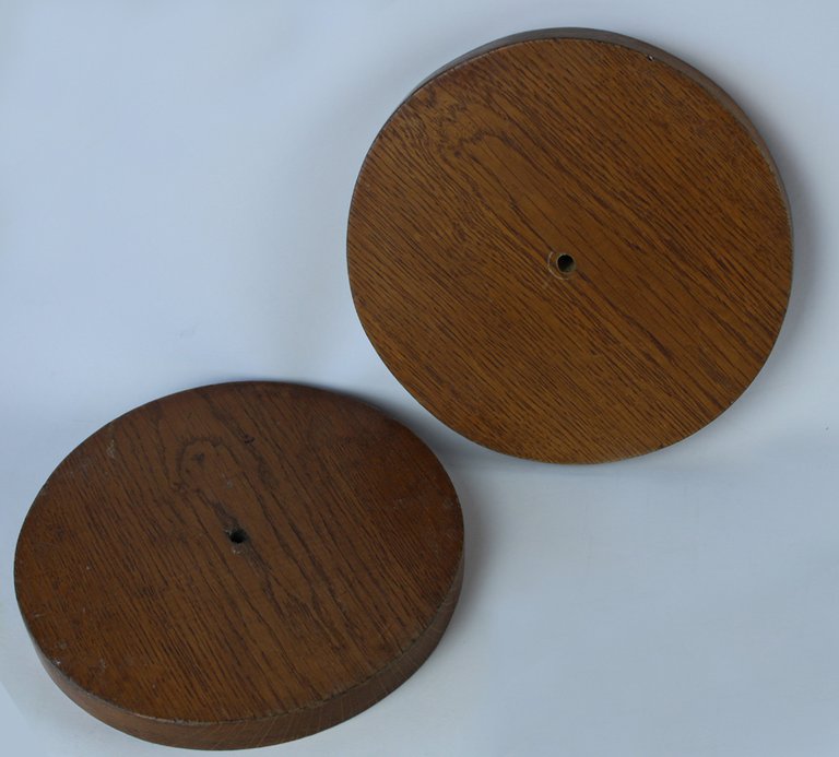 LEGNO MASSELLO: DUE DISCHI CM 21x2